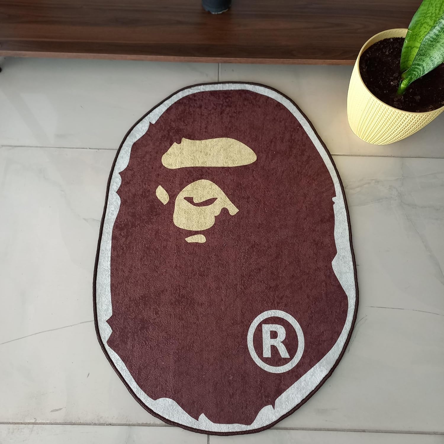 Bape Rug - Hypebeast Room Decor Modern Rug Hypebeast Rug for Bedroom Living Room Gaming Room Premium Quality Irregular Shaped Bape Rug Decor (Economic Quality, 2X3 Ft.)