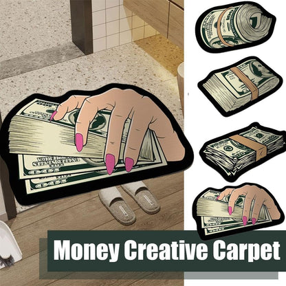 100 Dollar Bill Rug Art Money Carpet Cozy Soft Bedroom Carpets Living Mat Decoration Bathroom Be Absorbent Rug Rugs Room Door Mat