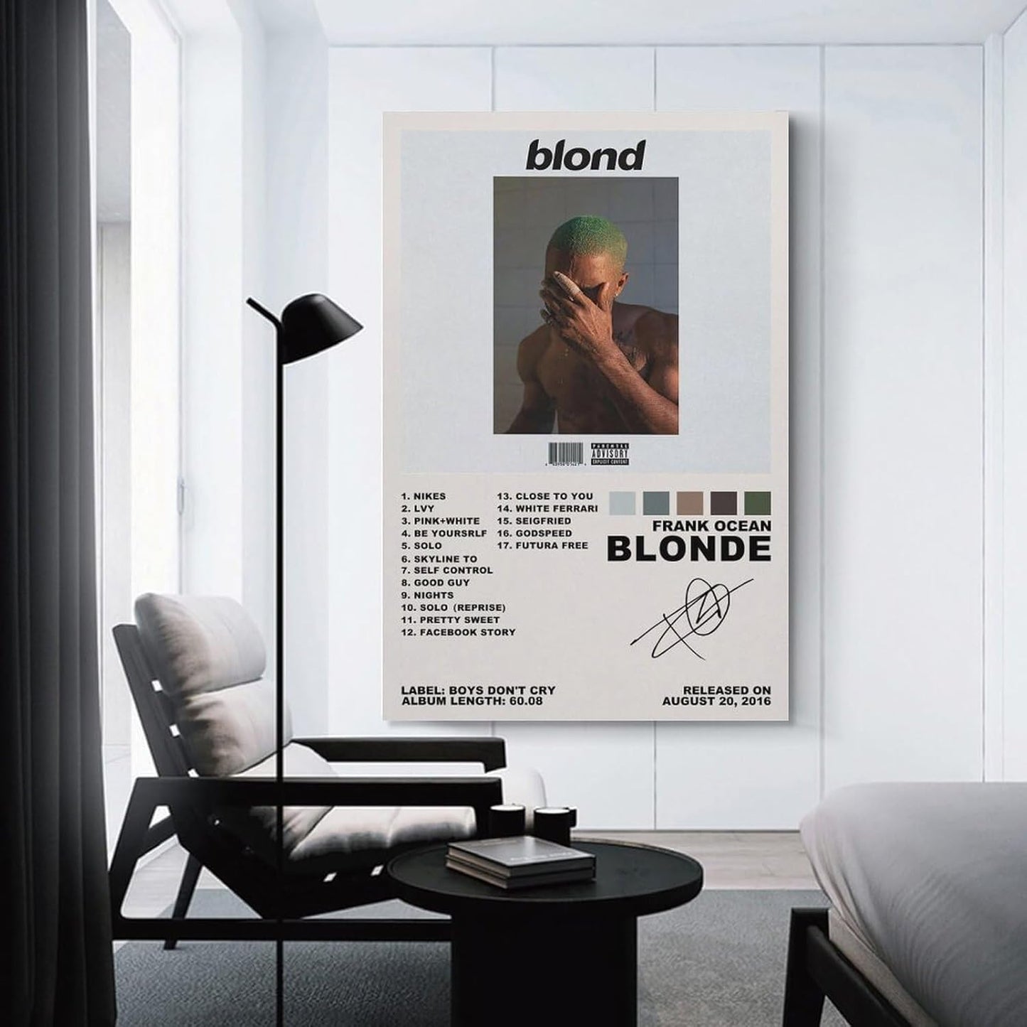 Frank Ocean Posters Blonde Poster Print Poster Home Bathroom Bedroom Office Living Room Decor Canvas Poster Unframe:12X18Inch(30X45Cm)