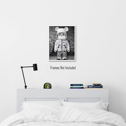 Hypebeast Room Decor (UNFRAMED 12 X 16) Michael Jordan Shoes Sneaker Poster Sneakerhead Posters Air Jordans Teen Boy Room Girl Room Wall Art Prints Bedroom, Dorm, Desk - Hip Hop White Bear