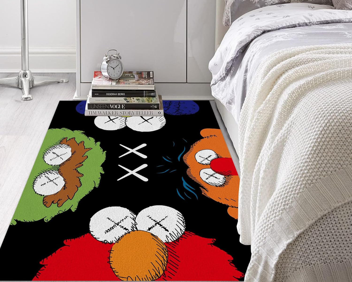 Hypebeast Area Rug Graffiti Art Decor Rugs Modern Abstract Art Pop Carpet for Living Room Bedroom Playroom Home Decor Non-Slip Mat Gift for Christmas 3' X 4'