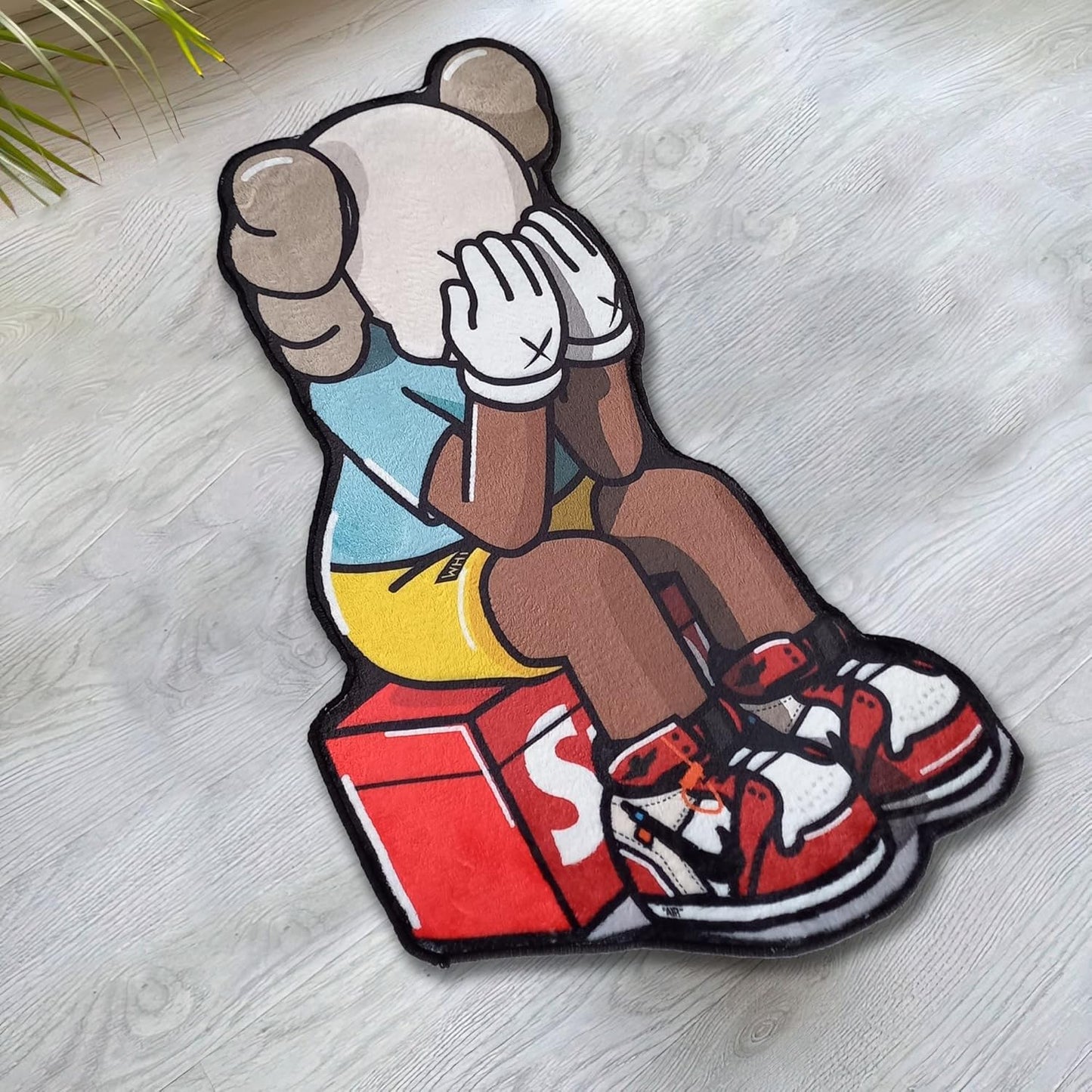 Popular Hypebeast Rug Decorative Rug Hypebeast Sneakerhead Non Slip Shaped Carpet Hypebeast Lover Mat for Home Decor Rug (Economic Quality, 2.3X4 Ft.)