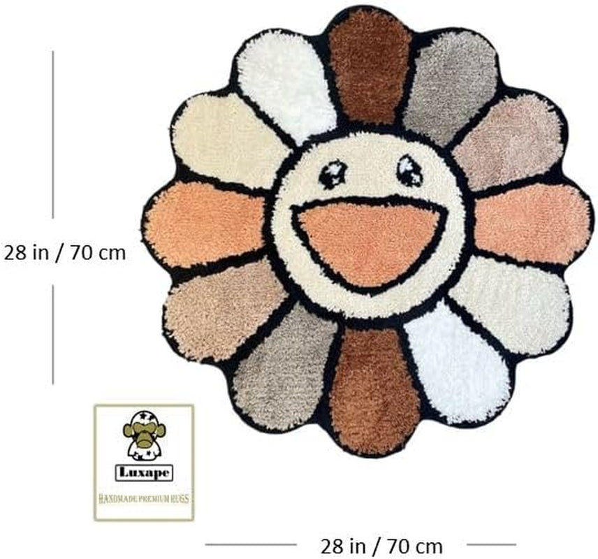 Murakami Rug - Handmade & Premium- 28In (70Cm) - Hypebeast Rug - Hypebeast Room Decor - Living Room, Bedroom, Children Room, Door Mat - Aesthetic Room Decor -  Rug