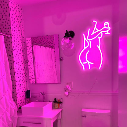 Lady Back Neon Sign Dimmable Led Lady Neon Sign Neon Woman Neon Light Sexy Lady Neon Signs for Bedroom Man Cave Bar Party Art Decor Gifts