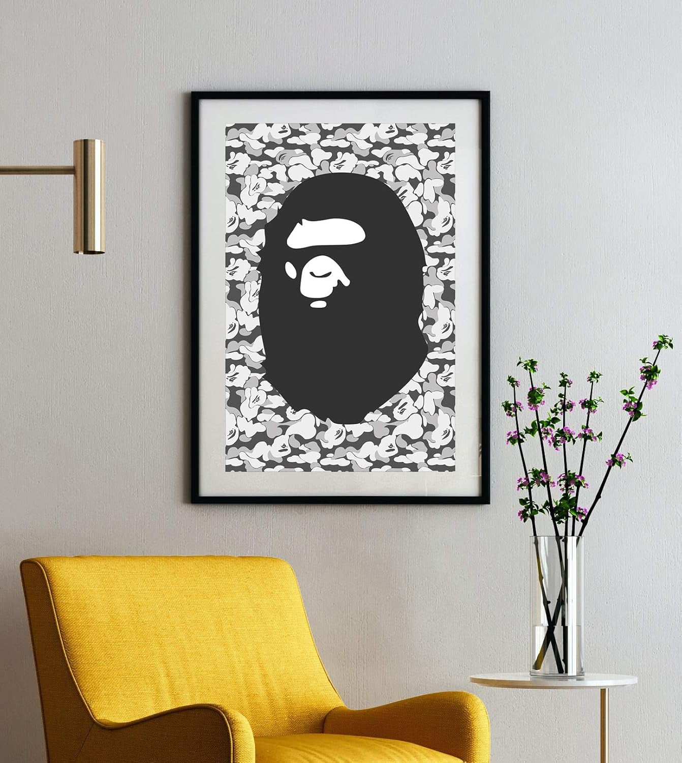 BAPE Poster, a Bathing Ape Poster, Blonde, Aesthetic Room Wall Decor, Supreme Quality, Not Framed, 11 by 17 Inches, Premium Silk Art Print