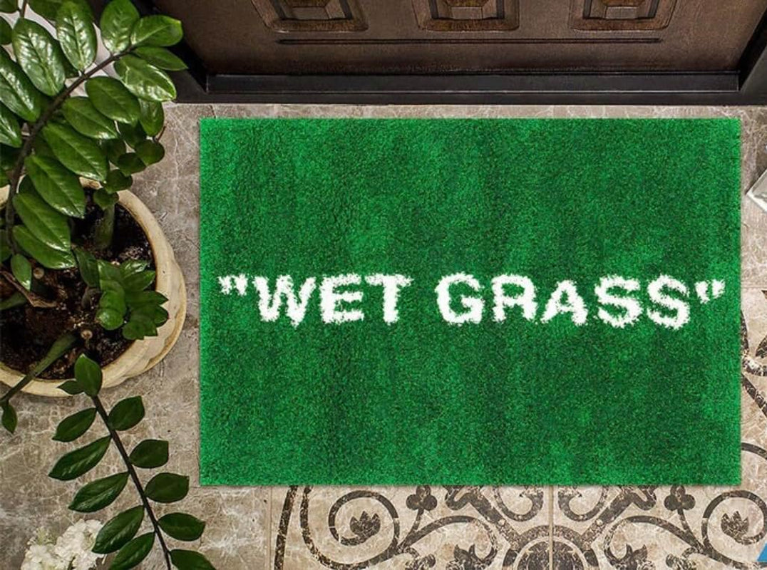 Wet Grass Rug - Tufted Hypebeast Rug - Handmade & Premium - 32 * 20In (80 * 50Cm) - Hypebeast Room Decor - off White Rug - Aesthetic Bape Rug -  Rug