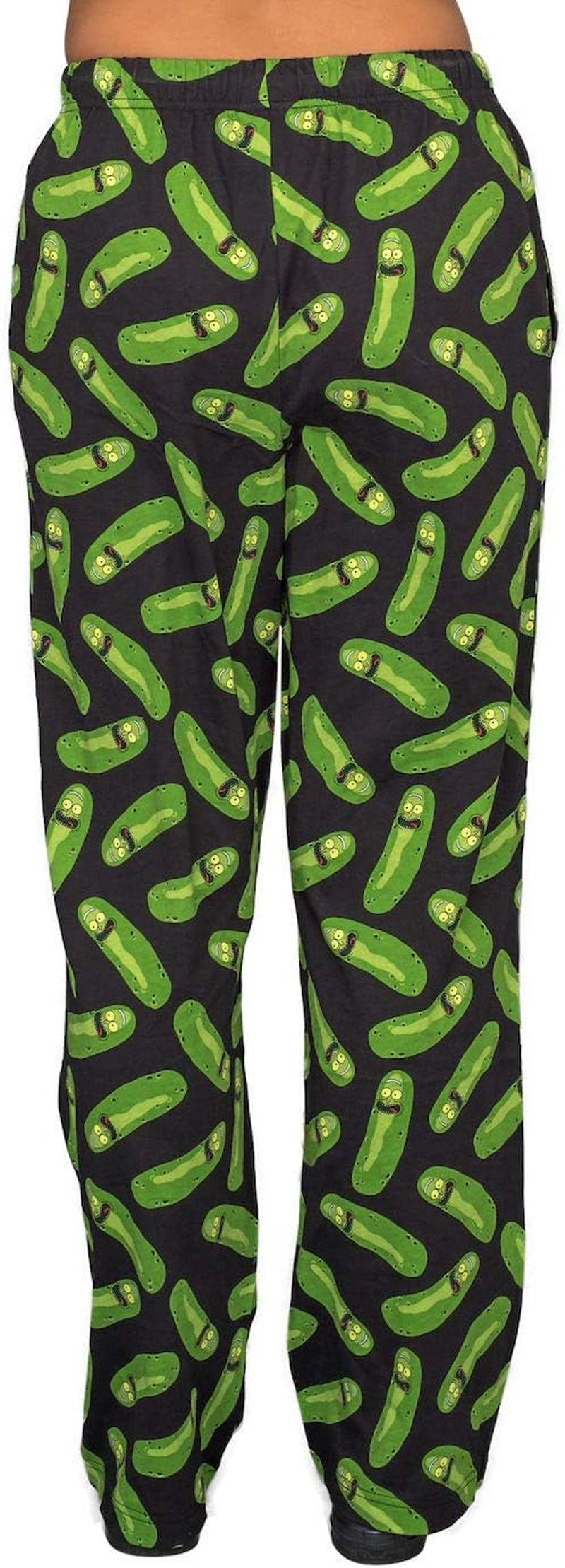 Rick and Morty Pickle Rick Black and Green Lounge Pants