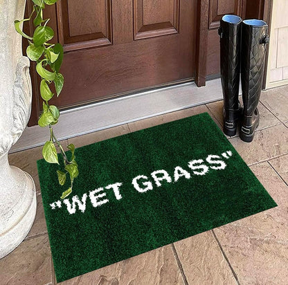 Wet Grass Rug - Tufted Hypebeast Rug - Handmade & Premium - 32 * 20In (80 * 50Cm) - Hypebeast Room Decor - off White Rug - Aesthetic Bape Rug -  Rug