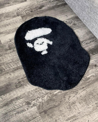 Bape Rug - Handmade & Premium- 28In W * 20In L (70 * 50Cm) - Hypebeast Rug - Hypebeast Rug Decor - Living Room, Bedroom, Children Room, Door Mat - a Bathing APE Rug (Blue Camo) (Gorilla)