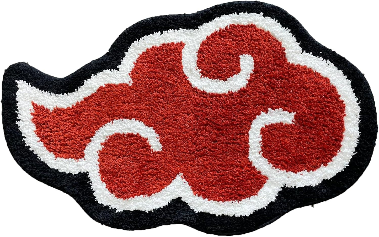 Akatsuki Rug - Anime Rug - Naruto Rug - Handmade Tufted Rug - Handmade & Premium- 32 * 20In (80 * 51Cm) - Hypebeast Rug - Red Cloud Rug - Hypebeast Room Decor - Designer Rugs Rug