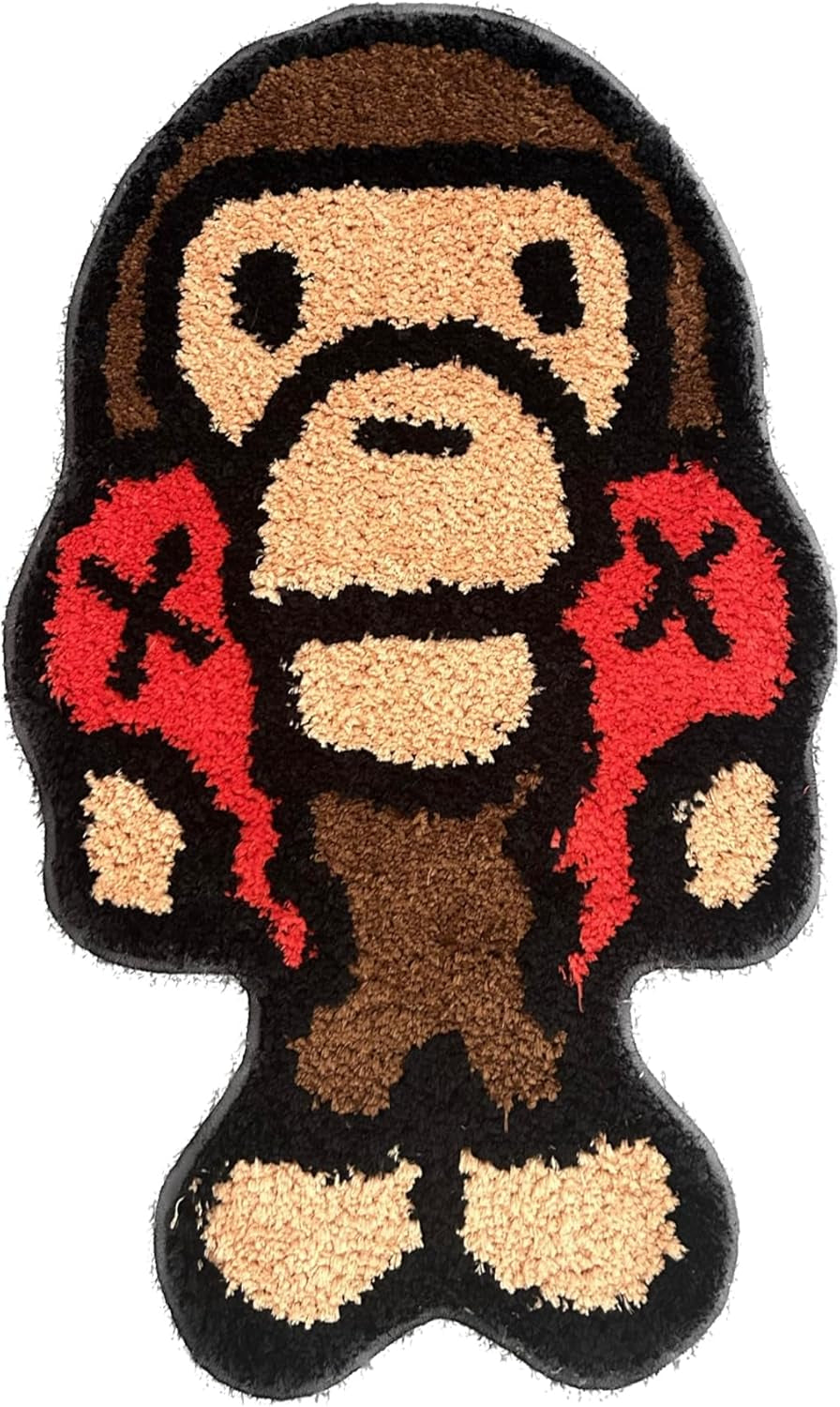 Baby Milo BAPE Rug - X Kawed Rug - Handmade & Premium- 30In W * 20In L (75 * 50Cm) - Hypebeast Rug - Anime Rug - Preppy Decor - Bape Decor - a Bathing APE -  Rug (Baby Milo)