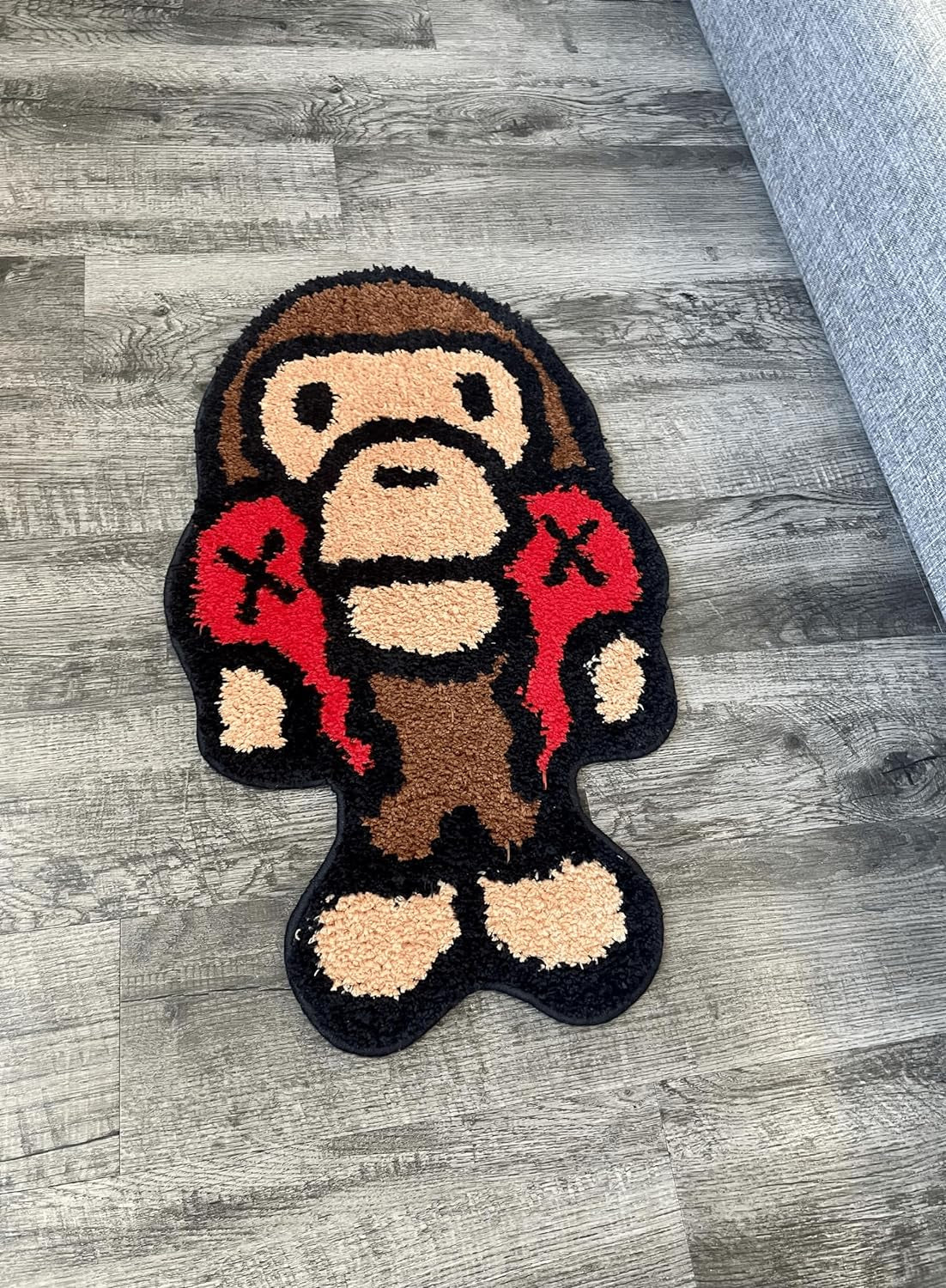 Baby Milo BAPE Rug - X Kawed Rug - Handmade & Premium- 30In W * 20In L (75 * 50Cm) - Hypebeast Rug - Anime Rug - Preppy Decor - Bape Decor - a Bathing APE -  Rug (Baby Milo)